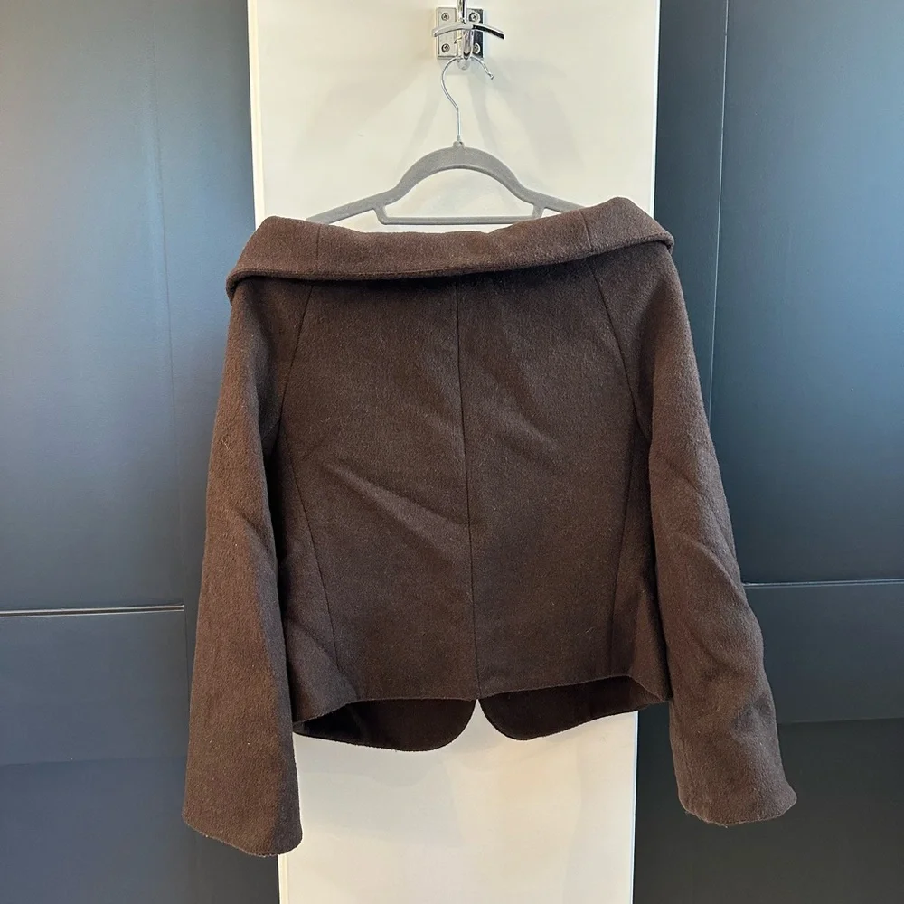 Shawl collar wool jacket SZ MED - Picture 11 of 12